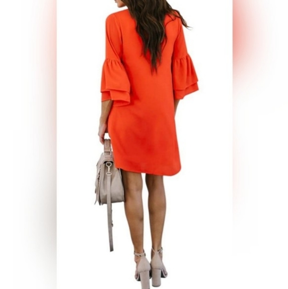 🌞V-Neck Bell Sleeve  - Picture 4 of 4